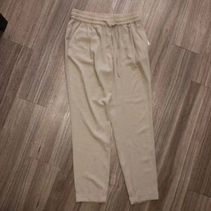 Beige zara high waisted pants